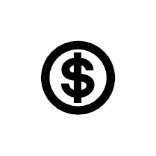 icon with dollar sign indicating startup cost